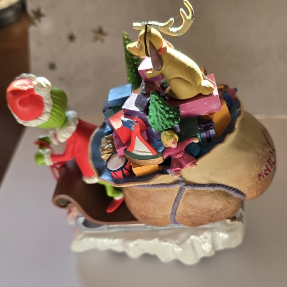 Grinch Dr. SUESS Hallmark Collectible Statue Figurine 1st Edition 1E/373 vintage - Picture 3 of 5